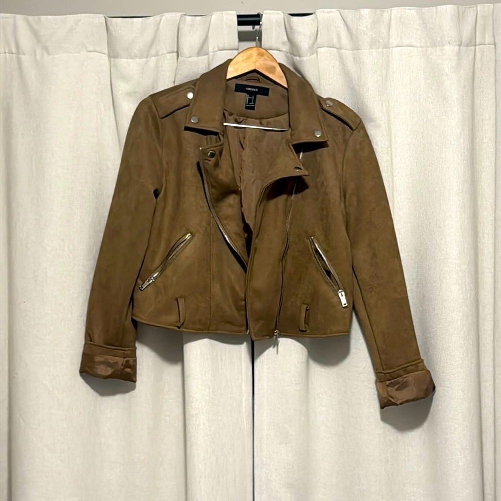 Forever 21 Brown Suede Size Large Jacket.
